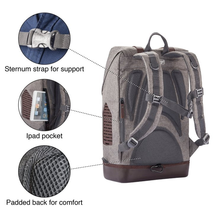 KURGO K9 Rucksack ∣ 2-in-1 kutyahordozó és hátizsák-hátizsák-Urban Fauna